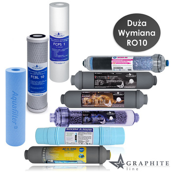 Komplet wkładów wodaRO pełny serwis roczny RO10 BIOCERA