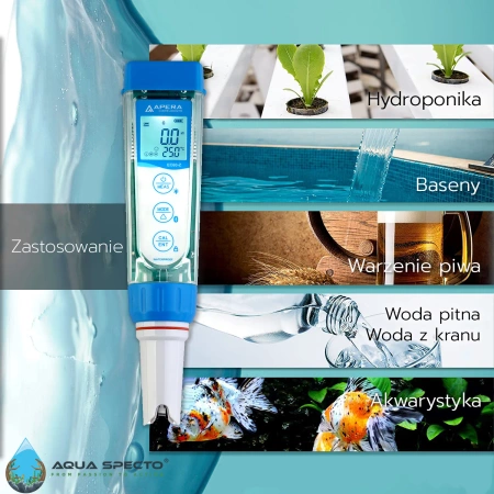  APERA INSTRUMENTS EC60-Z MIERNIK PRZEWODNOŚCI, TDS, ZASOLENIA, REZYSTYWNOŚCI I TEMPERATURY