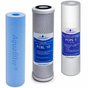 KOMPLET WKŁADÓW wodaRO GRAPHITE serwis półroczny