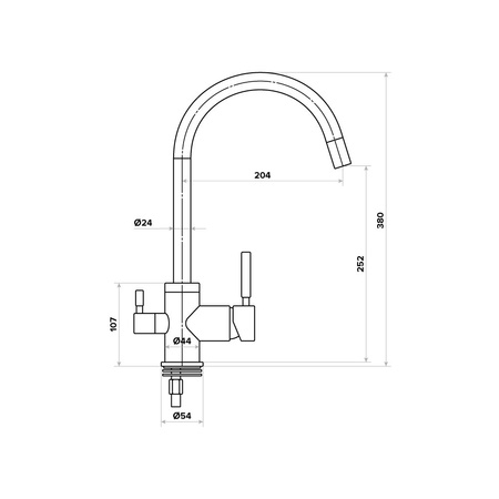 Bateria trójdrożna A3306 srebrnа