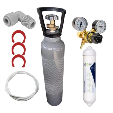 ZESTAW Midea JS1844T SODA PLUS BLACK Nablatowy dystrybutor wody gazowanej z akcesoriami
