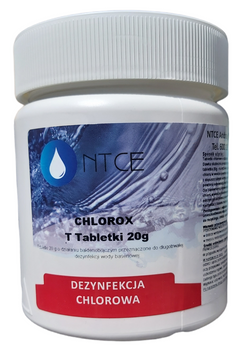 Chlorox T Tabletki 20 g przeznaczone do długotrwałej dezynfekcji wody basenowej NTCE Opakowanie: 5 kg