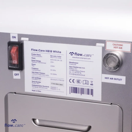 FlowCare HB18 White Warnik do wody z wyświetlaczem