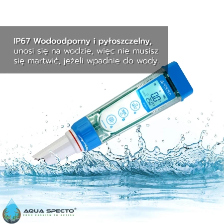  APERA INSTRUMENTS EC60-Z MIERNIK PRZEWODNOŚCI, TDS, ZASOLENIA, REZYSTYWNOŚCI I TEMPERATURY