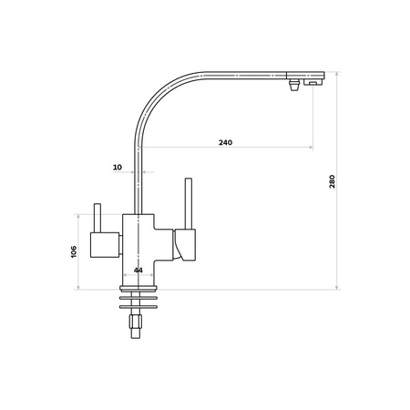 Bateria trójdrożna A3309 czarna