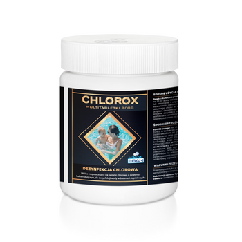 Chlorox Multitabletki chlorowe 200 g o działaniu bakteriobójczym do dezynfekcji wody EBAN Opakowanie: 5 kg