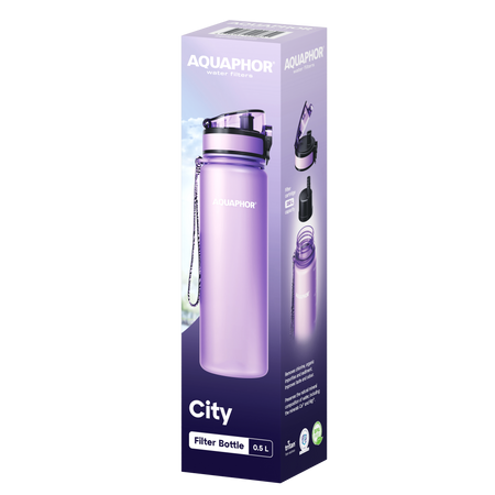Butelka filtrująca City 500 ml (rózne kolory - lawendowy)