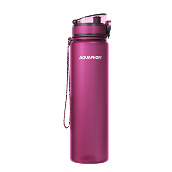 Butelka filtrująca City 1 litr (rózne kolory - bordowy)