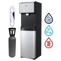 ZESTAW Midea JS1844S SODA PLUS SILVER Wolnostojący dystrybutor wody gazowanej z akcesoriami