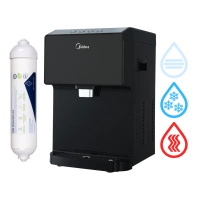 ZESTAW Midea JS1844T BLACK Nablatowy dystrybutor wody zimnej i gorącej z filtrem