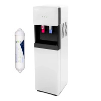 ZESTAW Midea JL1660S Wolnostojący dystrybutor wody z filtrem AQS Watersafe 2.5