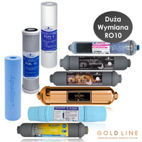 Komplet wkładów wodaRO pełny serwis roczny RO10 GOLD