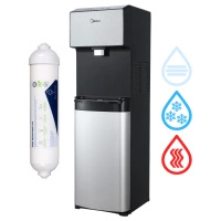 ZESTAW Midea JS1844S SILVER Wolnostojący dystrybutor wody z filtrem